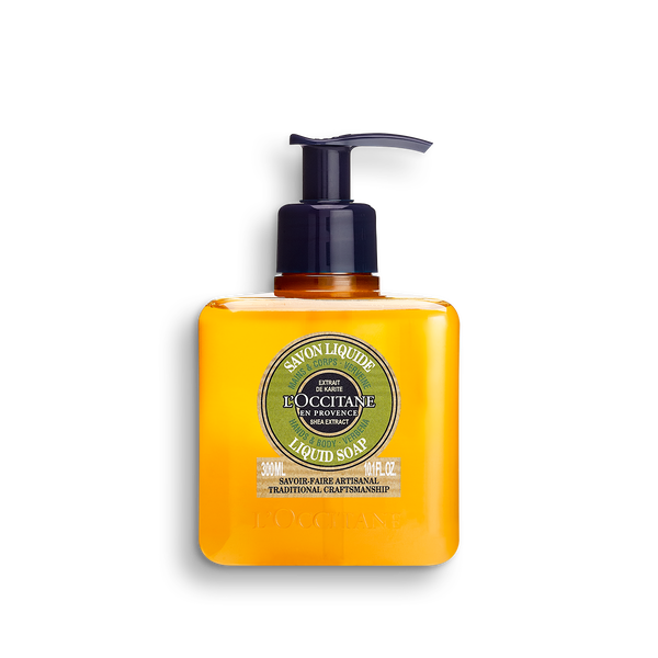 shea verbena hands   body liquid soap