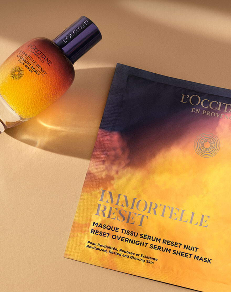 immortelle reset overnight serum sheet mask