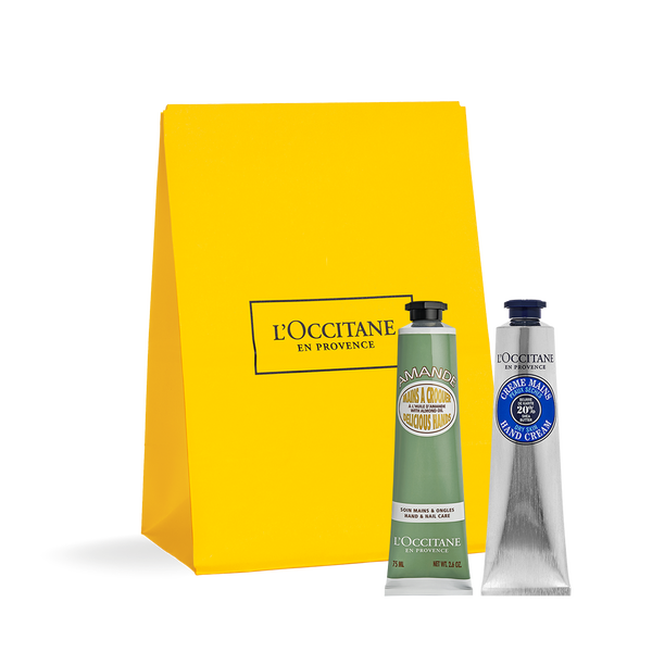 ثنائي اللوز والشيا للعناية باليدين