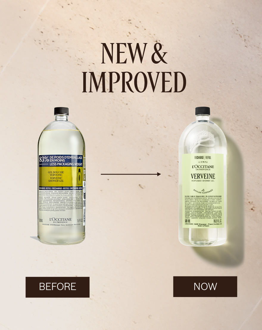 verveine  verbena  perfumed shower gel refill  refill   500ml