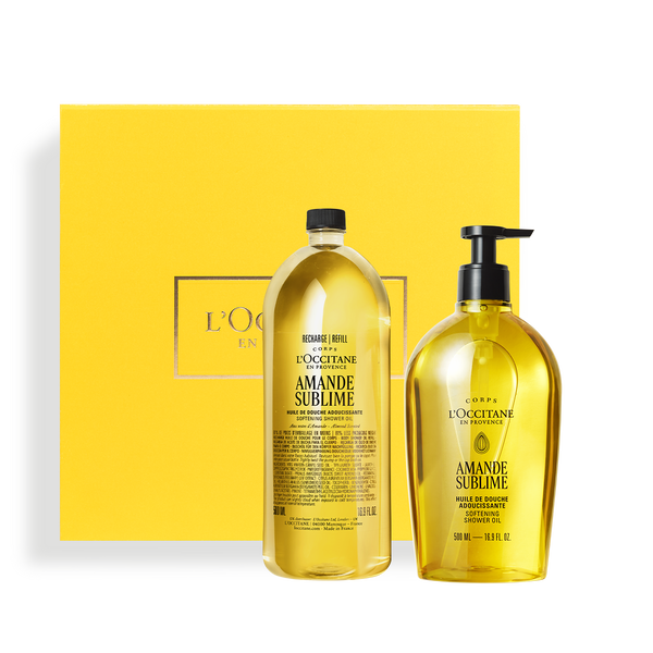 ثنائي زيت اللوز للاستحمام الفاخر