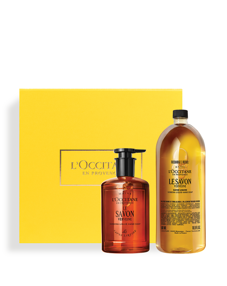 verbena liquid soap refill duo