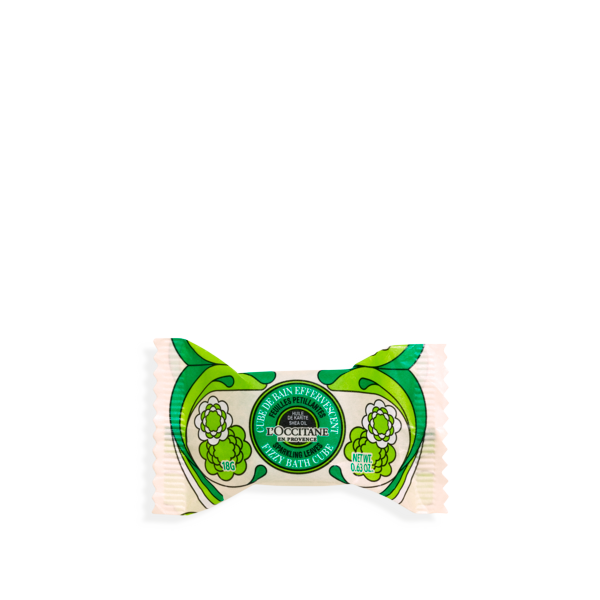 shea sparkling leaves bath cube