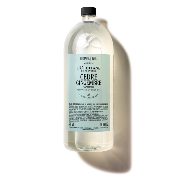 c dre gingembre  formerly cap cedrat  perfumed shower gel refill  500ml