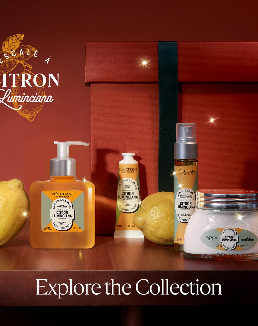 almond citron luminciana shower oil