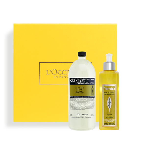 verbena shower gel refill duo