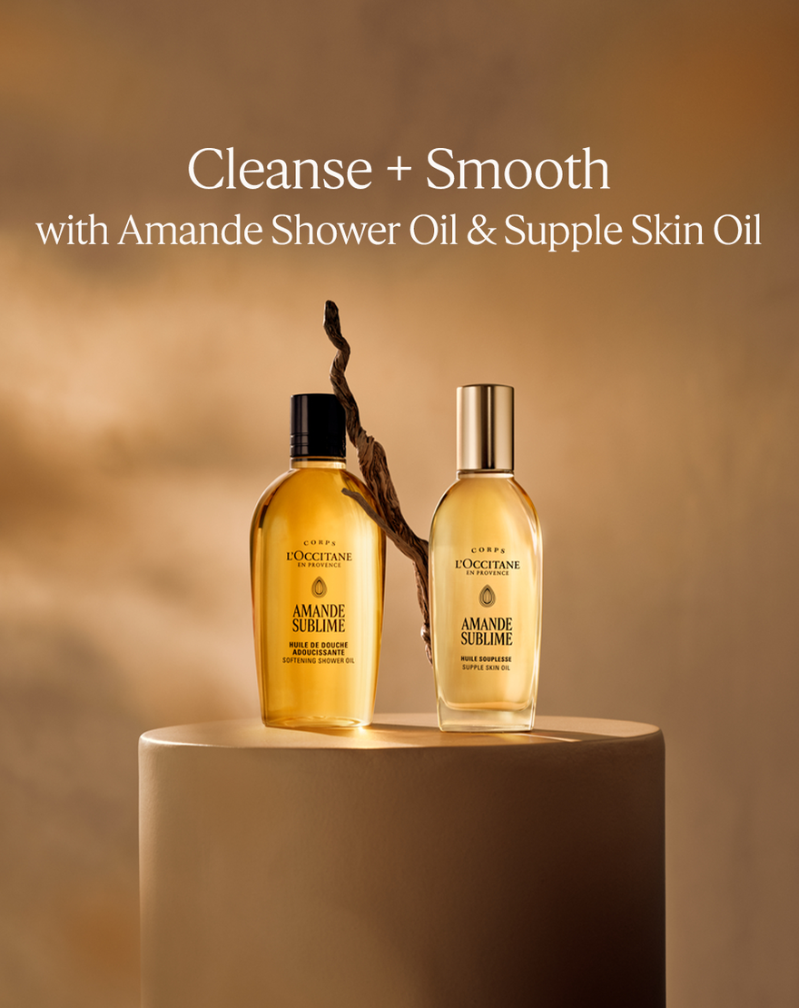 almond  amande   shower oil refill  refill   500ml