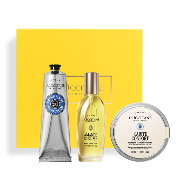 ثلاثي اللوز والشيا للجسم