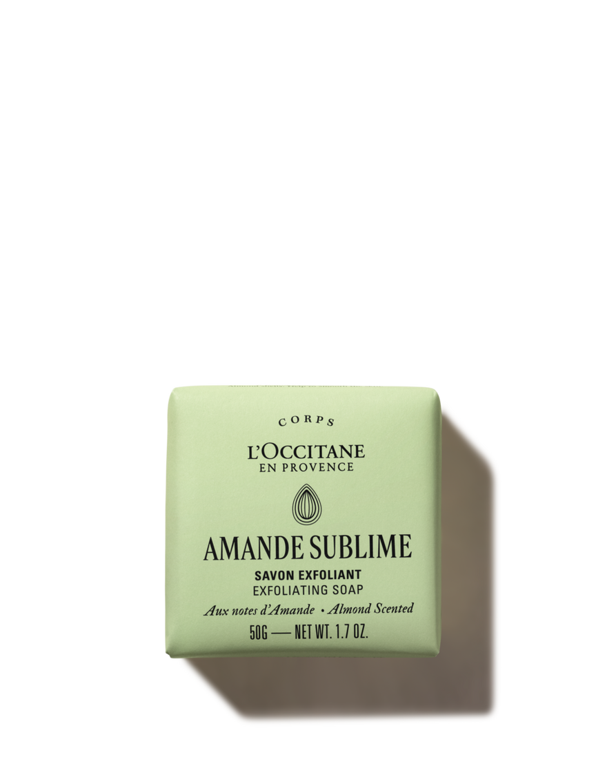 almond  amande  scrubing soap