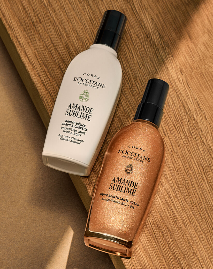 almond  amande  delightful hair   body mist
