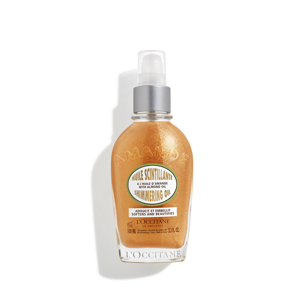 almond shimmering body oil